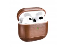 Чехол для наушников AirPods Pro кожа (коричневый)