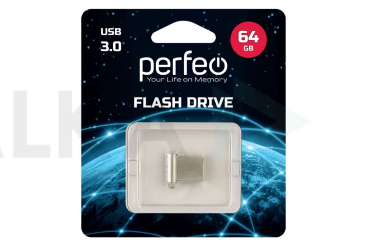 Флешка USB 3.0 Perfeo USB 3.0 64GB M06 Metal Series