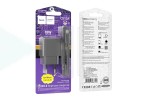 Сетевое зарядное устройство USB + кабель MicroUSB HOCO CS12A  QC3.0 (черный)