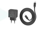 Сетевое зарядное устройство USB-C + кабель Type-C HOCO CS13A PD20W (черный)