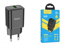 Сетевое зарядное устройство USB HOCO N26A QC3.0 (черный)