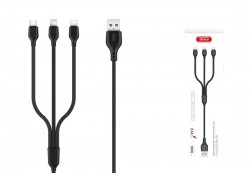 Кабель USB 3 в 1 XO NB103 2.0A 3 in 1 a usb cable черный