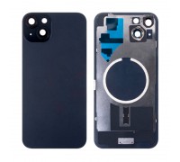 Задняя крышка (стекло) в сборе с рамкой для iPhone 15 Оригинал (Black)