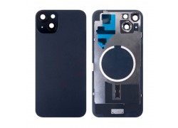 Задняя крышка (стекло) в сборе с рамкой для iPhone 15 Оригинал (Black)