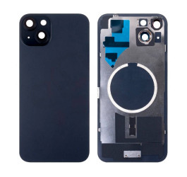 Задняя крышка (стекло) в сборе с рамкой для iPhone 15 (Black)