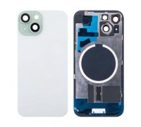 Задняя крышка (стекло) в сборе с рамкой для iPhone 15 Оригинал (Green)