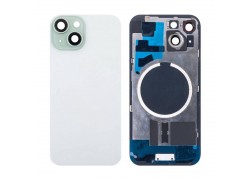 Задняя крышка (стекло) в сборе с рамкой для iPhone 15 Оригинал (Green)