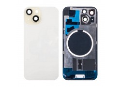 Задняя крышка (стекло) в сборе с рамкой для iPhone 15 Оригинал (Yellow)