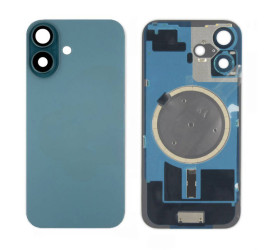 Задняя крышка (стекло) в сборе с рамкой для iPhone 16 Оригинал (Turquoise)