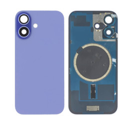 Задняя крышка (стекло) в сборе с рамкой для iPhone 16 Оригинал (Ultramarine)