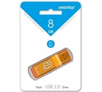 Флешка USB 2.0 Smartbuy 8GB Glossy series Orange (SB8GBGS-OR)