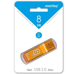 Флешка USB 2.0 Smartbuy 8GB Glossy series Orange (SB8GBGS-OR)