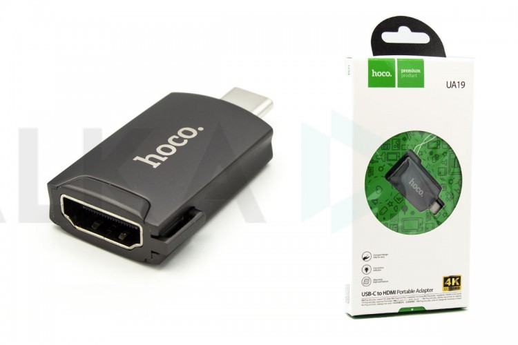 Конвертер переходник HOCO UA19 Type-C (M) --> HDMI (F)