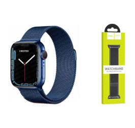 Ремешок для Apple Watch HOCO WA03 Ремешок из миланской стали серии Simple beauty (38-41 мм, синий)