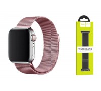 Ремешок для Apple Watch HOCO WA03 Ремешок из миланской стали серии Simple beauty (42-49 мм, розовое золото)