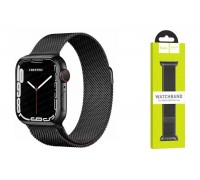 Ремешок для Apple Watch HOCO WA03 Ремешок из миланской стали серии Simple beauty (42-49 мм, графит)