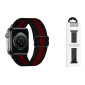 Ремешок для Apple Watch HOCO WA04 Эластичный нейлоновый ремешок серии Fashion (38-41 мм) черный с красным