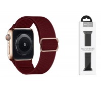 Ремешок для Apple Watch HOCO WA04 Эластичный нейлоновый ремешок серии Fashion (38-41 мм) темное вино