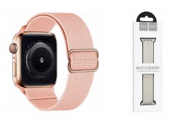 Ремешок для Apple Watch HOCO WA04 Эластичный нейлоновый ремешок серии Fashion (38-41 мм) розовый песок