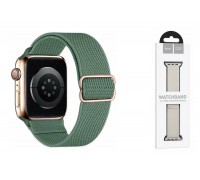 Ремешок для Apple Watch HOCO WA04 Эластичный нейлоновый ремешок серии Fashion (42-49 мм) сосново-зеленый