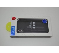 Чехол для Iphone X COBLUE кожаный с визитницей и подставкой (черный)