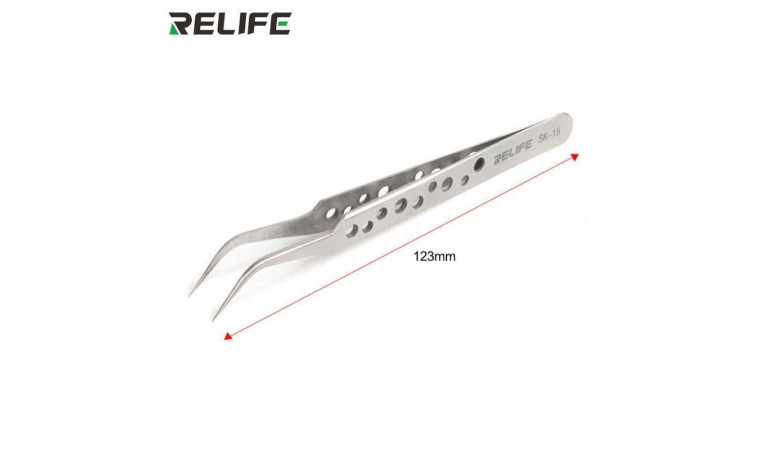Пинцет RELIFE SK-15 изогнутый Пинцет RELIFE SK-15 изогнутый