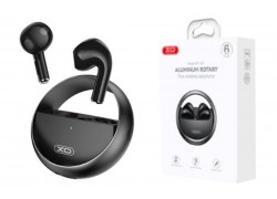 Наушники вакуумные беспроводные XO X31 Gyro Zinc Alloy Rotating TWS Bluetooth Earphones (черные)