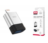 Переходник OTG XO NB186 Lightning  to USB adapter (Charging + data transmission) (черный)