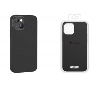 Чехол для телефона iPhone 15 HOCO Pure series silicone magnetic case тонкий (черный) 