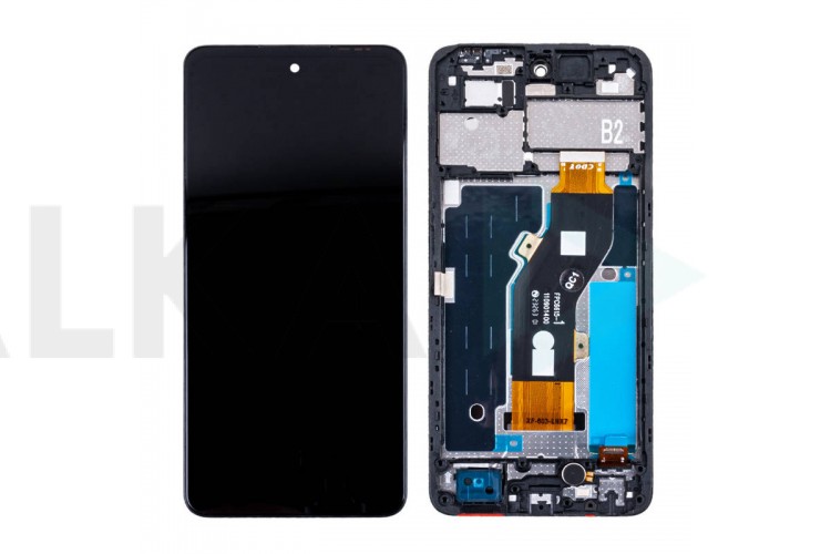 Дисплей для Tecno Spark Go 2024 (BG6) в сборе с тачскрином + рамка (черный) (DJN) org