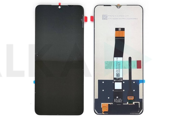 Дисплей для Xiaomi Redmi 10C (220333QNY)/ Poco C40 (220333QPG) в сборе с тачскрином (черный) org