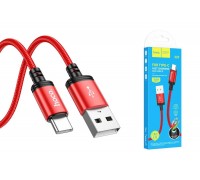 Кабель USB - USB Type-C HOCO X89 (красный) 1м 