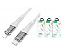 Кабель USB Type-C - Lightning HOCO U111, 3A PD20W (серый) 1,2м 