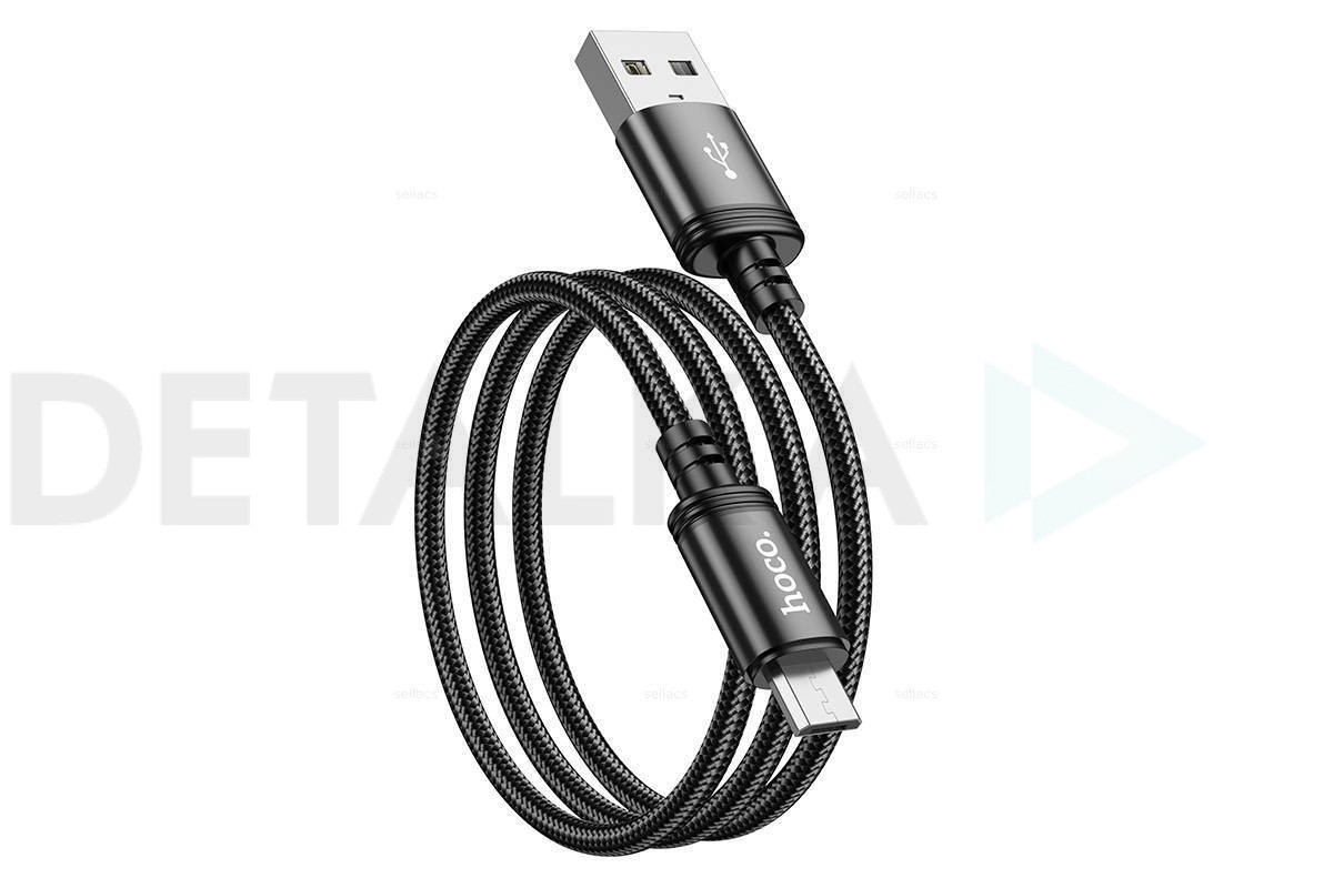 Кабель USB - MicroUSB HOCO X89 (черный) 1м в Детальке купить,