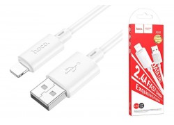 Кабель USB - Lightning HOCO X88 2,4A (белый) 1м