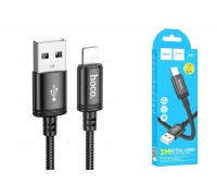 Кабель USB - Lightning HOCO X91 2,4A (черный) 3м
