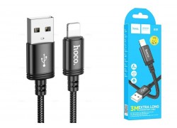 Кабель USB - Lightning HOCO X91 2,4A (черный) 3м