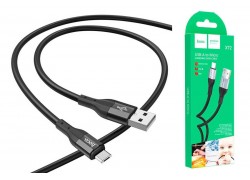 Кабель USB - MicroUSB HOCO X72 (черный) силиконовый 1м 