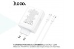 Сетевое зарядное устройство 4USB-C HOCO N31 PD100W+QC3.0 (белый) + кабель Type-C-Type-C