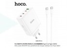 Сетевое зарядное устройство 4USB-C HOCO N31 PD100W+QC3.0 (белый) + кабель Type-C-Type-C