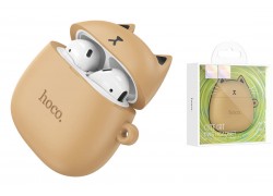 Наушники вакуумные беспроводные HOCO EW45 Full True wireless stereo headset Bluetooth (цвет карамельный кот) 