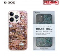 Чехол для телефона K-DOO SEASHELL iPhone 14 прозр. корп (розовый)