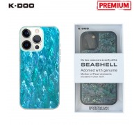 Чехол для телефона K-DOO SEASHELL iPhone 14 прозр. корп (синий)