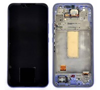 Дисплей для Samsung A346E Galaxy A34 5G Violet в сборе с тачскрином + рамка 100%