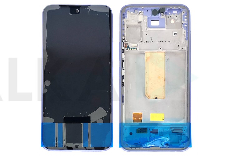 Дисплей для Samsung A546E Galaxy A54 5G Violet в сборе с тачскрином + рамка 100%
