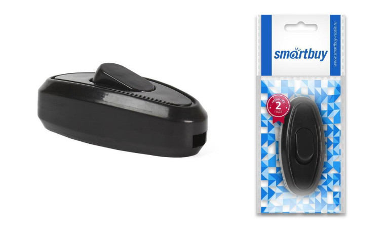 Выключатель Smartbuy, проходной черный 6А 250В (SBE-06-S04-b) Выключатель Smartbuy, проходной черный 6А 250В (SBE-06-S04-b)