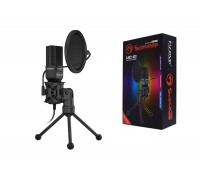 Микрофон для ПК игровой MARVO MIC-03, проводной, 1.5 метра, USB, чёрный