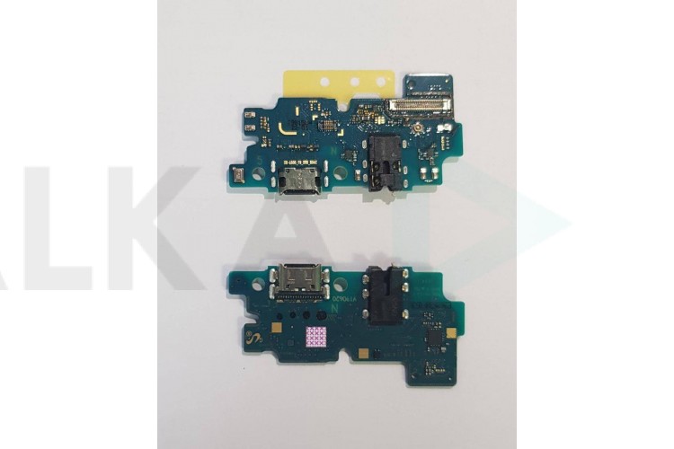Шлейф для Samsung A505FN Galaxy A50 с разъемом зарядки + разъем гарнитуры (плата)