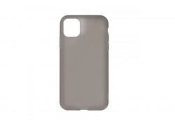 Чехол силиконовый iPhone 11 Pro (5.8) "Жидкий силикон" полупрозрачный (черный)