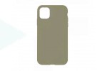 Чехол силиконовый iPhone 11 Pro Max (6.5) "Жидкий силикон" полупрозрачный (оливковый)